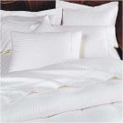 1000TC STRIPE WHITE SHEET SET IN KING SIZE - 100% PURE COTTON