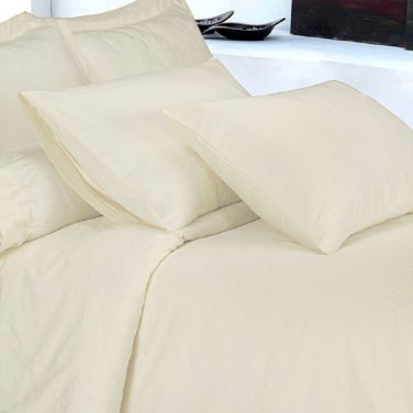 800TC SOLID IVORY SHEET SET IN KING SIZE - 100% PURE COTTON