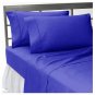 600TC SOLID EGYPTIAN BLUE SHEET SET IN KING SIZE - 100% PURE COTTON