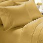 600TC SOLID GOLD SHEET SET IN KING SIZE - 100% PURE COTTON