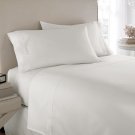 600TC SOLID WHITE SHEET SET IN KING SIZE - 100% PURE COTTON