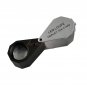 10X 21mm Jewellery Diamond Triplet Loupe Magnifier Lens w 6LED Lights + Leather Case, Free Shipping