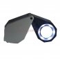 10X 21mm Jewellery Diamond Triplet Loupe Magnifier Lens w 6LED Lights + Leather Case, Free Shipping