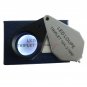 10X 21mm Jewellery Diamond Triplet Loupe Magnifier Lens w 6LED Lights + Leather Case, Free Shipping