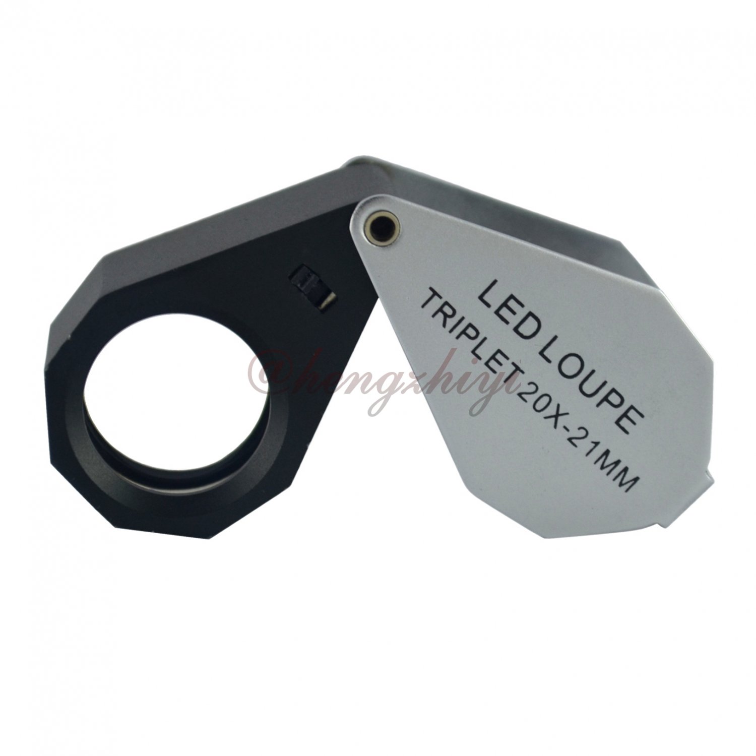 20X Diamond Jewelry Gem Triplet Loupe w 6 LED Lights & 21MM Achromatic Aplanatic Len, Free Shipping