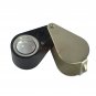 10X 21MM Jewelry Diamond Gem Triplet Loupe Magnifier Lens w LED + UV Lights, Free Shipping