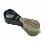 10X Diamond Gem Loupe w LED +UV Light + 21mm Achromatic Aplanatic Len + Leather Case, Free Shipping