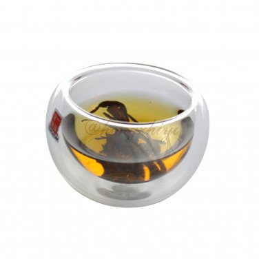 Handmade Double Layer Glass Tea Cup, Heat Insulation, Vacuum Cup, 6 Cups/Carton, Free Shipping