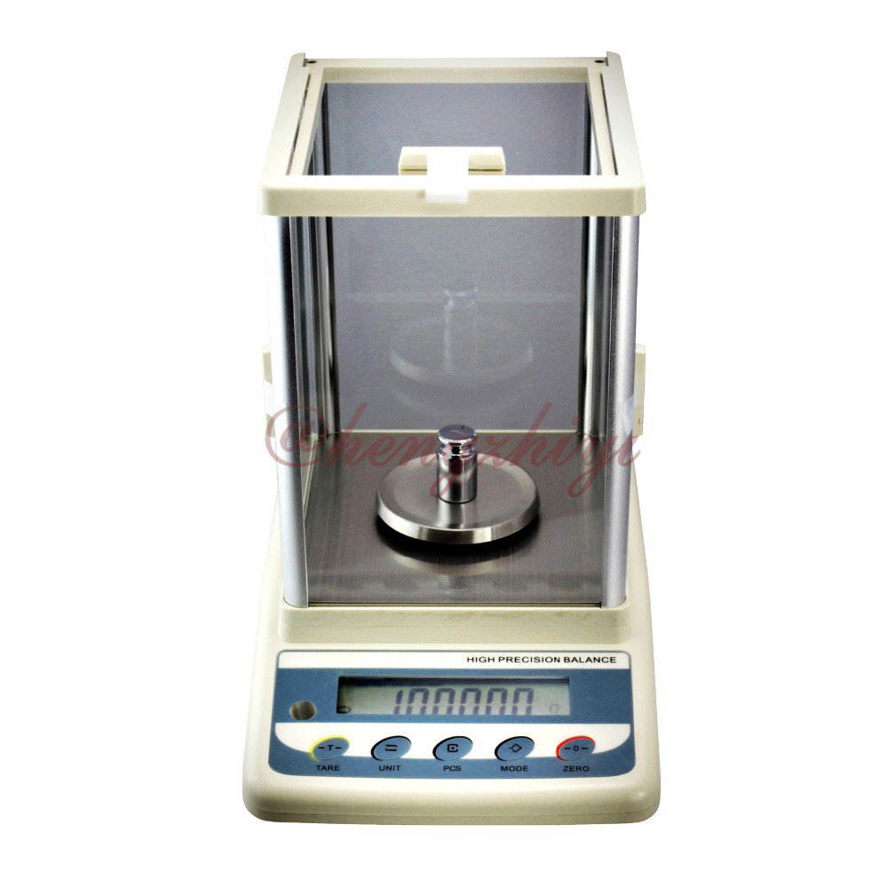 300g x 0.001g Precision Laboratory Balance + Shield + German Sensor + RS232 Interface + Weights 456