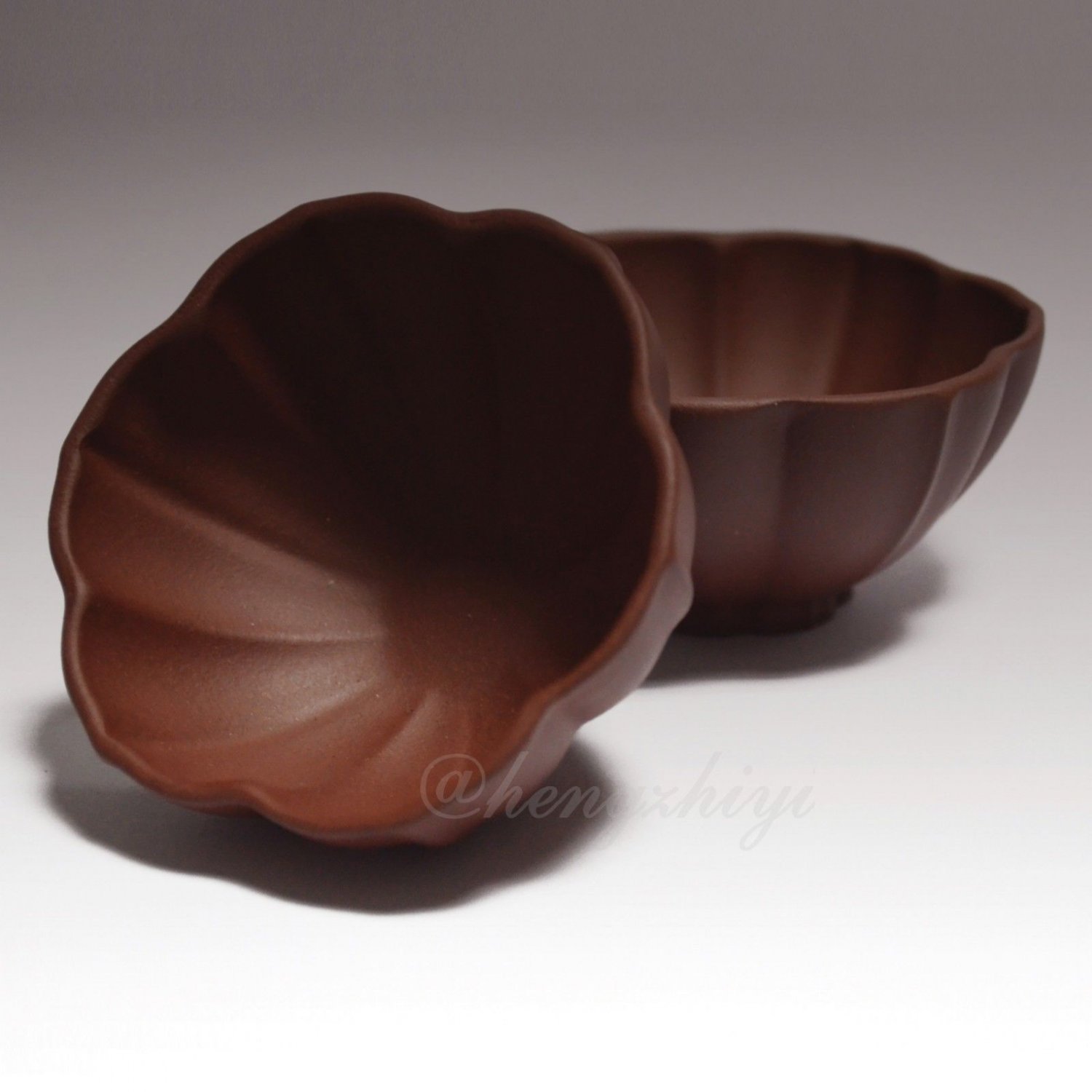 Handmade 2PCS 60ml Chinese Yixing Zisha Unglazed Clay Tea Cup Pottery Tea Cup, Free Shipping