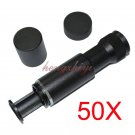 50X Metal Pocket Handheld Microscope Magnifier Jewelry Loupe Magnifying Glass, Free Shipping