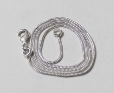 STERLING SILVER OVERLAY SNAKE CHAIN 20 INCHES