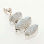 14gm SPARKLING RAINBOW MOON STONE GEMSTONE FASHION JEWELRY SILVER PENDANT P330