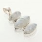 14gm SPARKLING RAINBOW MOON STONE GEMSTONE FASHION JEWELRY SILVER PENDANT P330