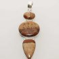 16gm SAHARA JASPER GEMSTONE DESIGNER FASHION JEWELRY SILVER PENDANT P334