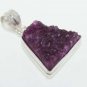 8gm BEAUTIFUL PURPLE TITANIUM DRUZY DESIGNER FASHION JEWELRY SILVER PENDANT P349