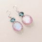9gm FIRE ! MYSTIC TOPAZ-SKY BLUE TOPAZ FASHION JEWELRY SILVER EARRINGS E510