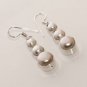 10gm DEMANDING XMAS GIFT WHITE SEA WATER PEARL FASHION JEWELRY SILVER EARRING