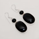 FACINATING !BLACK ONYX DESIGNER FOR HER GIFT FASHION JEWELRY SILVER EARRING E563