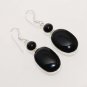 FACINATING !BLACK ONYX DESIGNER FOR HER GIFT FASHION JEWELRY SILVER EARRING E563