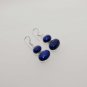 10gm TRENDY! AFGAN LAPIS LAZULI DESIGNER FASHION JEWELRY SILVER EARRING E635