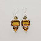 11gm AMAZING BEER QUARTZ DESIGNER FASHION JEWELRY SILVER EARRING E648