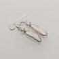 7.5gm XMAS GIFT TAHATIAN WHITE SEA PEARL FASHION JEWELRY SILVER EARRING E627