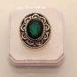 9gm VINTAGE LOOK DARK GREEN AMETHYST JEWELRY SILVER RING SIZE11 R14
