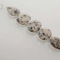 49gm BEAUTIFUL DALMATION AGATE GEMSTONE FASHION JEWELRY SILVER BRACELET B675