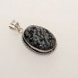 SNOW FLAKE JASPER GEM STONE HANDCRFTED FASHION JEWELRY SILVER PENDANT P292
