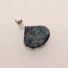 TITANIUM DRUZY GEMSTONE FASHION JEWELRY SILVER PENDANT P182
