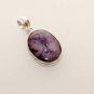 PURPLE WINDOW DRUZY GEMSTONE FASHION JEWELRY SILVER PENDANT P153