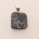BEAUTIFUL !  TITANIUM DRUZY GEMSTONE FASHION JEWELRY SILVER PENDANT P208
