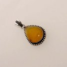 14gm COOL ! HONEY QUARTZ GEM STONE FASHION JEWELRY SILVER PENDANT P140