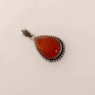 14gm AWESOME ! CARNELIAN GEM STONE FASHION JEWELRY SILVER PENDANT P142