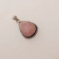 14gm ROMANTIC ! ROSE QUARTZ GEM STONE FASHION JEWELRY SILVER PENDANT P127