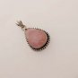 14gm ROMANTIC ! ROSE QUARTZ GEM STONE FASHION JEWELRY SILVER PENDANT P127