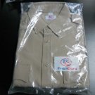 MEN'S POLYESTER SHORT SLEEVE SHIRT - TAN (SMALL)