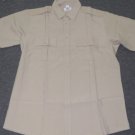 MEN'S POLYESTER SHORT SLEEVE SHIRT - TAN (2XL)