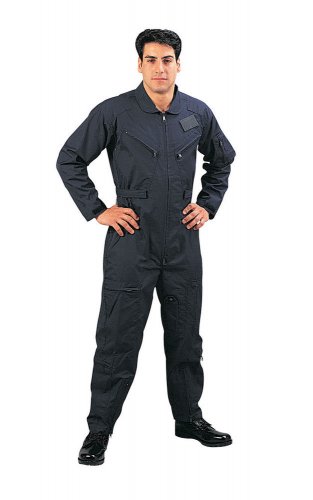 7503 NAVY BLUE FLIGHT SUIT, INTERMEDIATE (SIZE: LARGE)