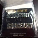 SERGEANT 3/8" STOCK LETTER/SILVER PAIR/INSIGNIA