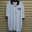 Black & White Polo Police Shirt (XL)