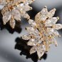 Super Flash gold plated Austrian zircon earrings