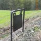 8"x 8" x 1/2" Mild Steel Gong Target