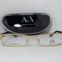 New Authentic Armani Exchange Eyeglasses AE 216 NZA 216 51-17 Satin Gold/Black