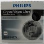 NEW PHILIPS CRYSTAL VISION ULTRA HALOGEN HEADLIGHT H6024CV 12V XENON LAMP ROUND