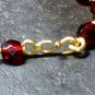 Cowrie Necklace( Gold & Garnet 01)