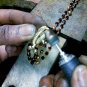 Cowrie Necklace( Gold & Garnet 01)