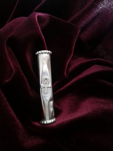 Djaliscreation Locks Jewellery with Ankh insert silver 925