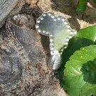 Djaliscreation Patterned Edge Africa + cowrie insert Ring silver 925
